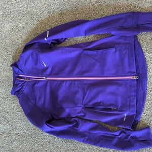 Nike. Purple zip up jacket